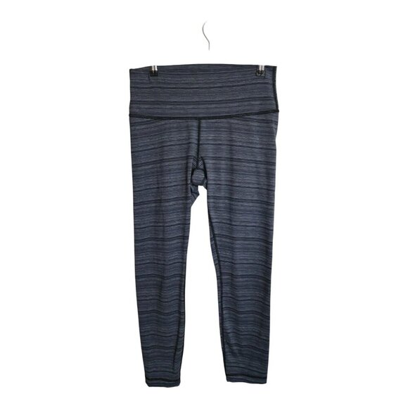 Lululemon Pants Women 6 High Times  Luxtreme Cyber Stripe Athleisure Crossfit - Picture 1 of 7